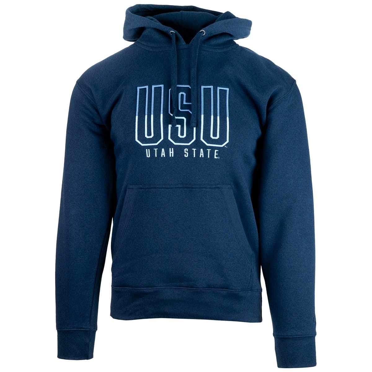 USU Utah State 3D embroidered lettering navy sweatshirt hoodie